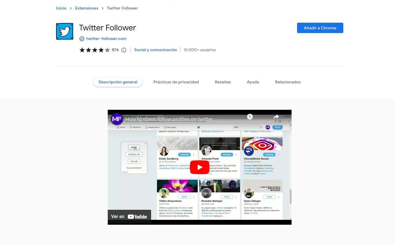 Cómo instalar Twitter Follower